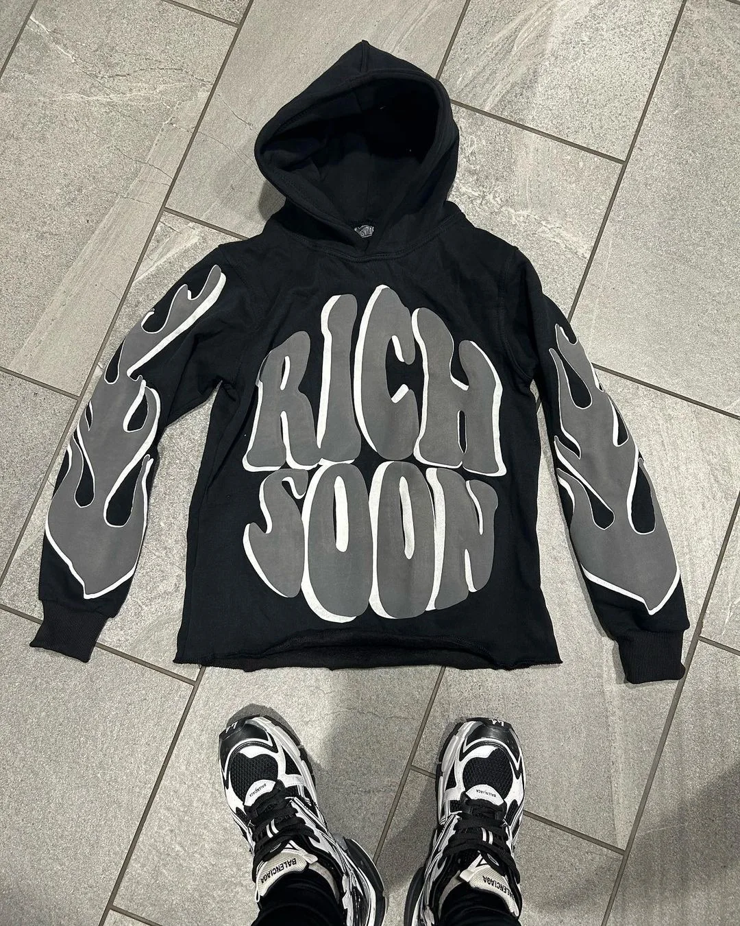 Men Rich soon hoodie New Loose Sweatshirts Y2k Cute Pullovers Fashion Print Tops Hooded Men Autumn Winter Aesthetic Clothes