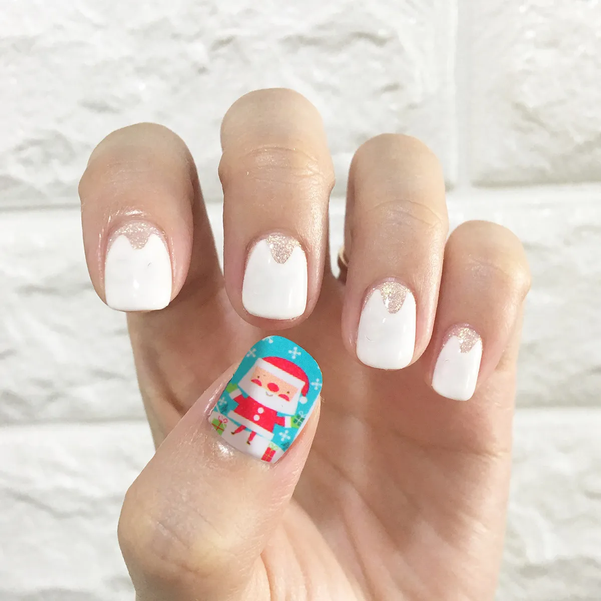 

Рождественские наклейки для ногтей с водным эффектом, модные DIY-декорации для женщин, украшения для праздников, вечеринок и карнавалов