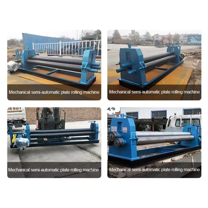 عالية الجودة 4 مللي متر 6 مللي متر سميكة الميكانيكية شبه التلقائي 3-لفة الانحناء آلة دليل لوحة الانحناء المتداول آلة #6