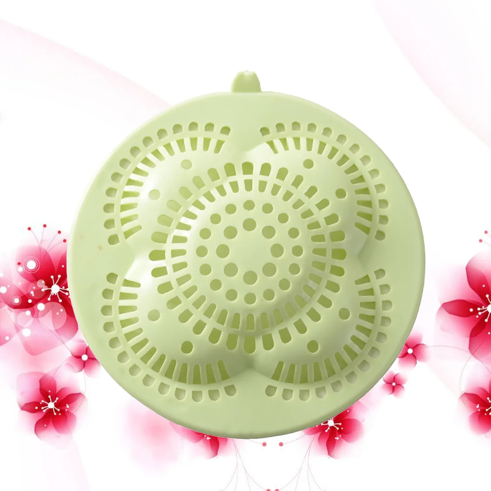 2 Pcs Hair Strainer Cabinet Door Organizer Leaf Shaped Wall Hooks Kitchen Sink Filter