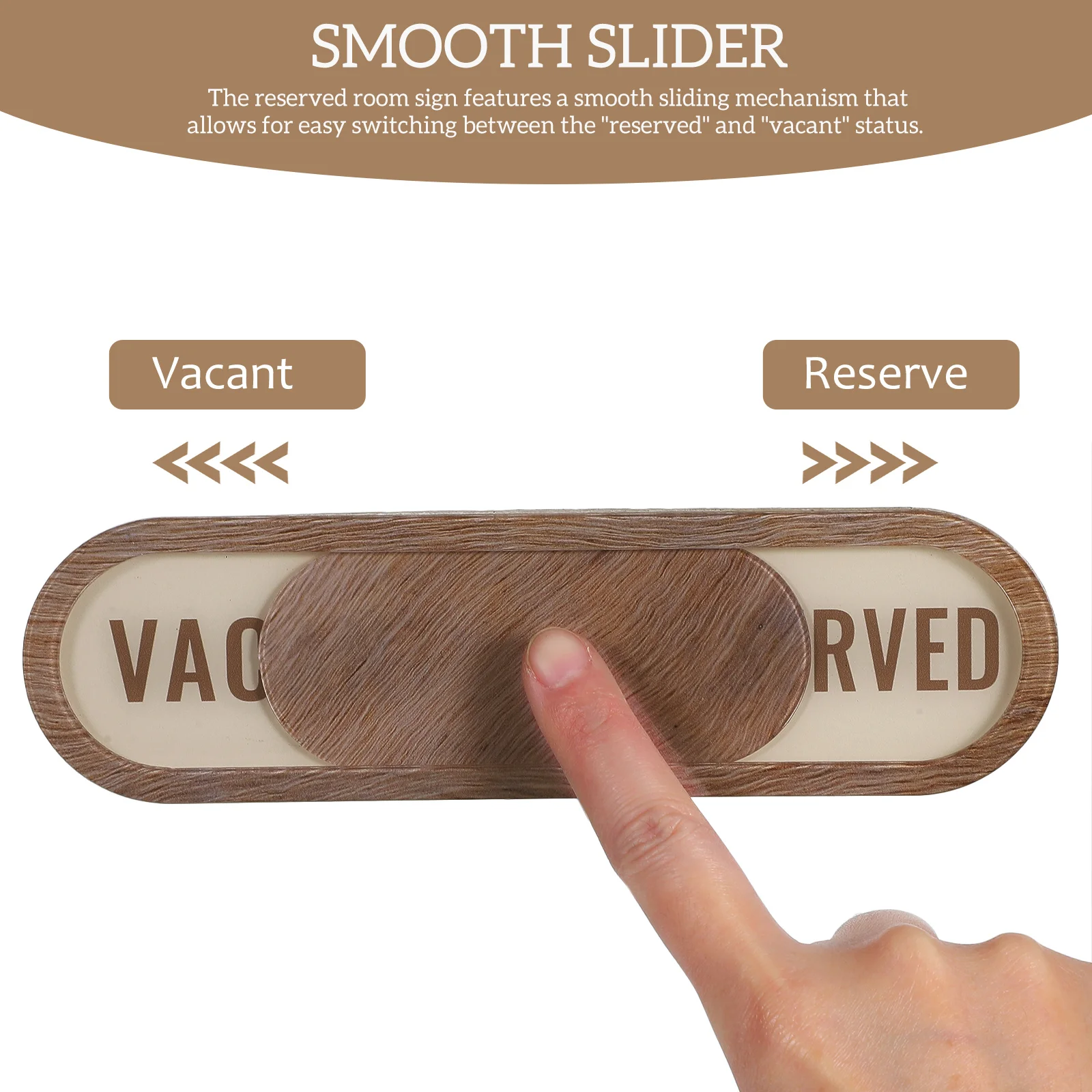 Sliding Sign Conference Room Restroom Slider Door Reserved Signs For Office Business Signboard Meeting