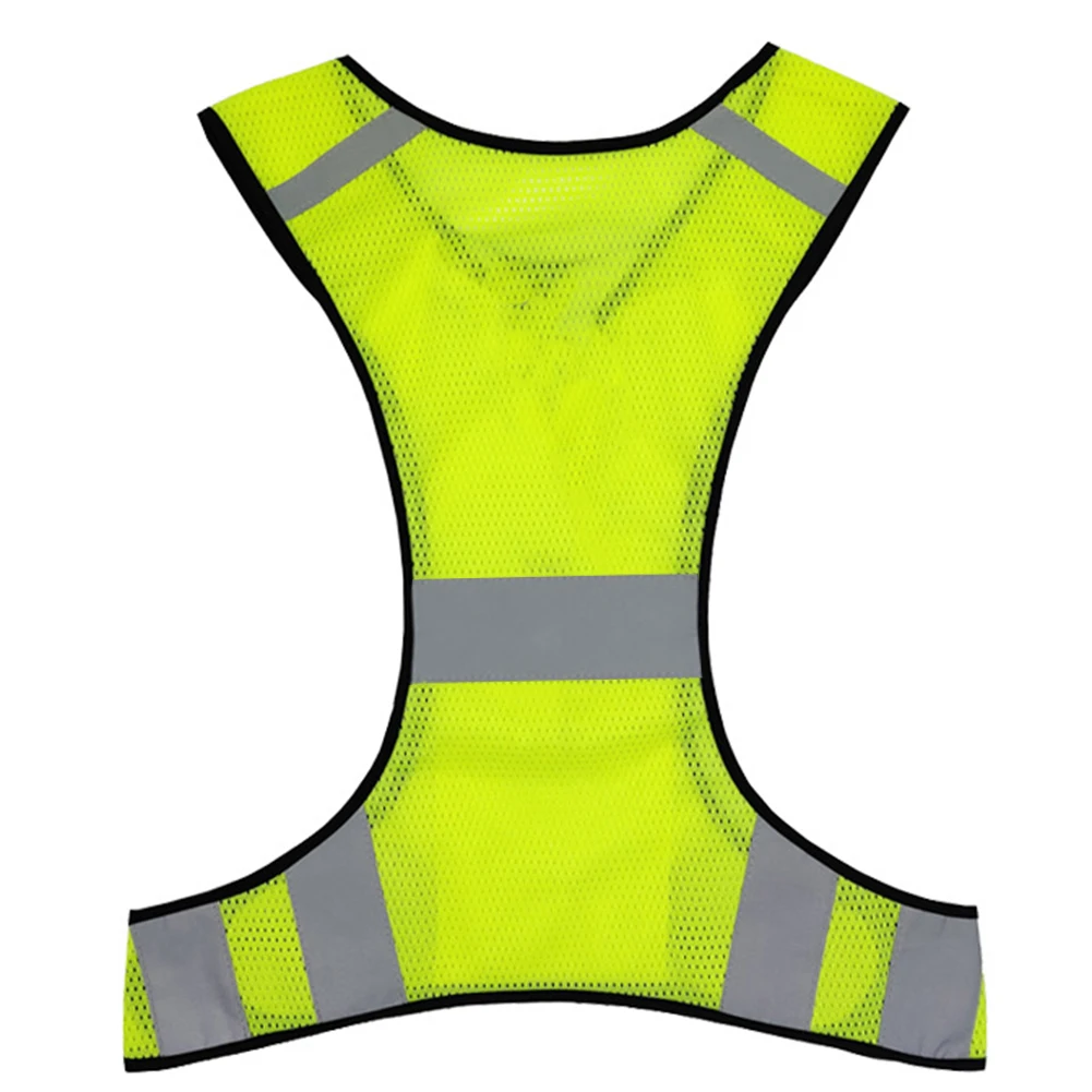 High Visibility Running Vest Breathable Sports Reflective Waistcoat Lightweight for Men Women Outdoor Night Riding