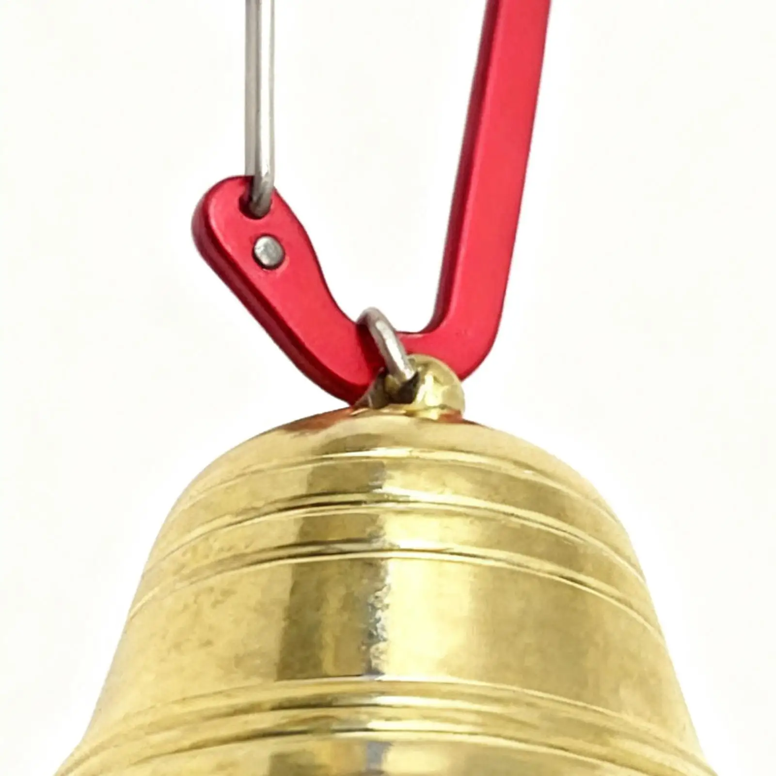 1pc Bear Bell Outdoor Metal Bell Pendant Keychain Camping Bear Protection Bell Accessory with Mute Function Hiking Loud Cowbell