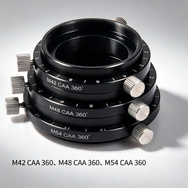 Upgrade High Precision Astronomical Telescope Camera Angle Adjuster M42 / M48 / M54 / M68 Thread CAA 360° Rotator
