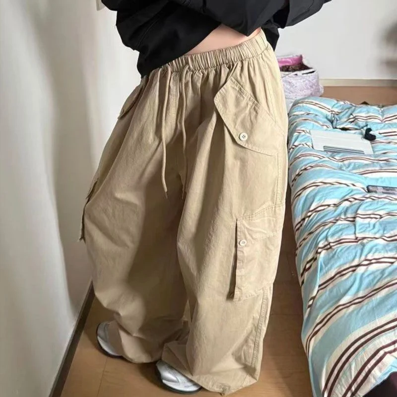 

MEXZT Y2K Брюки-карго Женские Harajuku Уличная одежда Мешковатые спортивные штаны Хип-хоп Гранж Широкие брюки для бега Женская мода Повседневные брюки