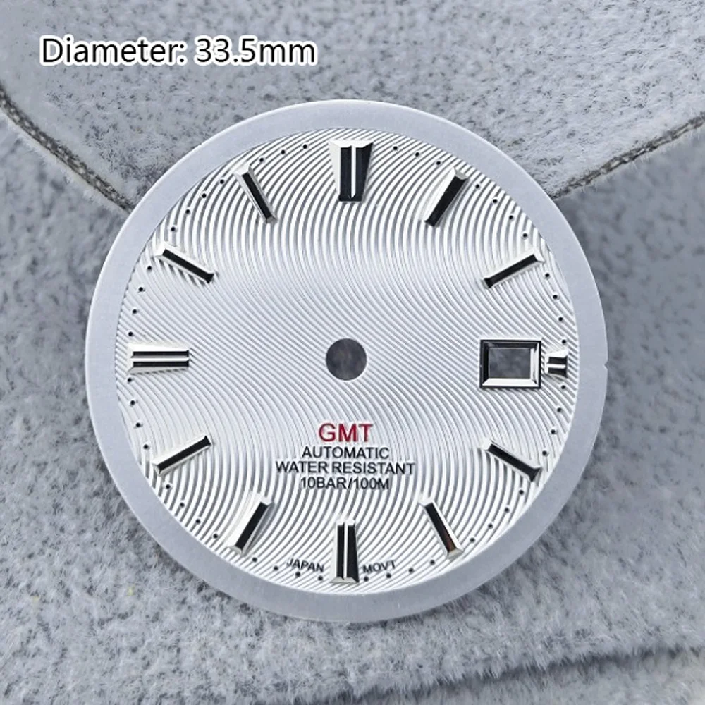 33.5 مللي متر NH34 الطلب الأخضر الأزرق الأصفر تموج الماء GMT الطلب NH34 مناسبة لليابان NH34 ساعة يد تعمل بالحركة الأوتوماتيكية الملحقات