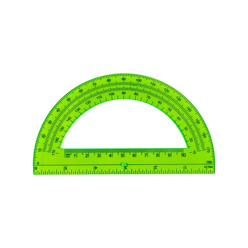 5Pcs Math Protractors 180 Degrees Plastic Protractor 6Inch Protractors for Geometry Drafting, Measurement Tool