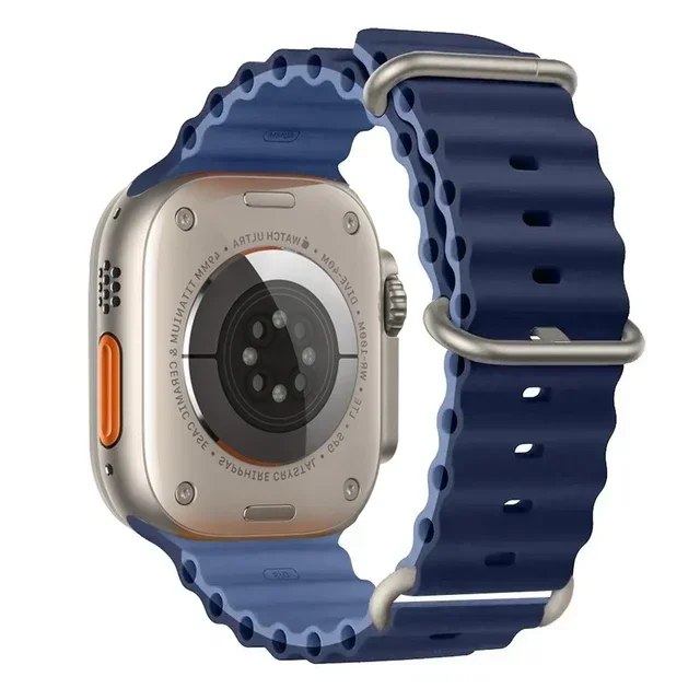 Oceaanband voor Apple Watch Ultra 2 Band 49 mm 10 9 8 7 45 mm 41 mm Siliconen armband Polsband iWatch 6 5 4 3 SE 44 mm 40 42 mm band