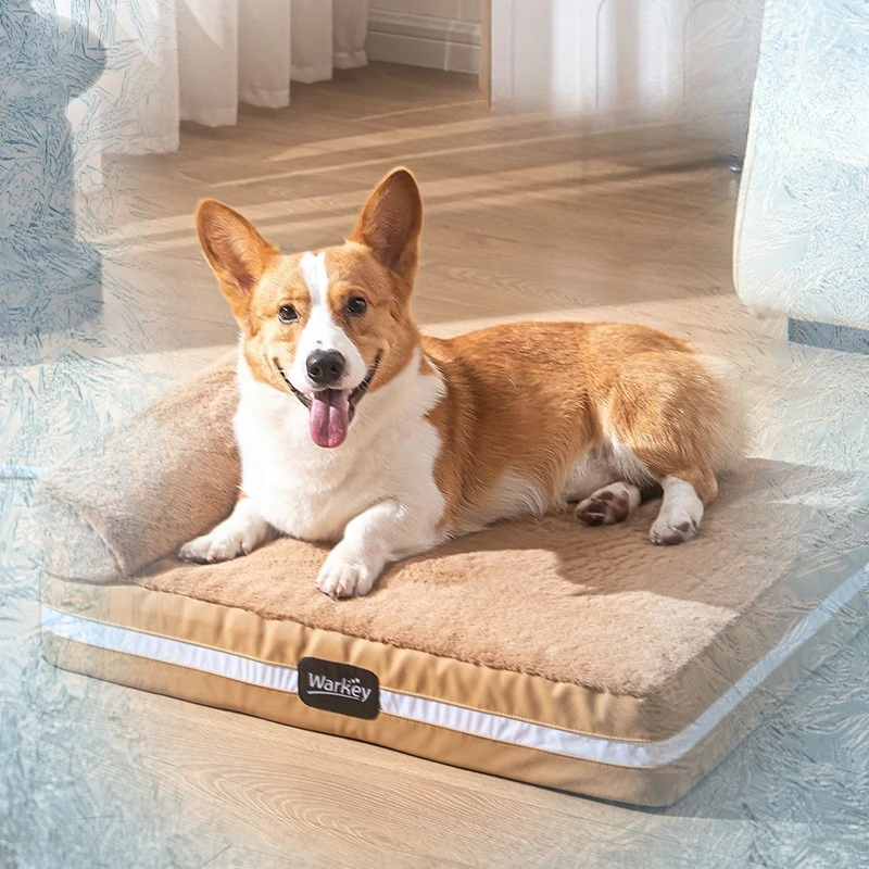 

Всесезонный лежак-кондиционер для животных, коврик с функцией обогрева и охлаждения со съемным моющимся чехлом | Для собак мелких пород и крупных пород (от маленьких до XXL)