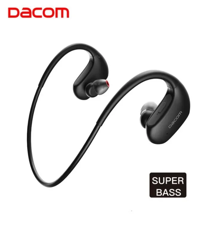 DACOM Bluetooth Earphone IPX7 Professional Waterproof Wireless Headphone Handsfree Stereo Bass Headset for iPhone 8 L