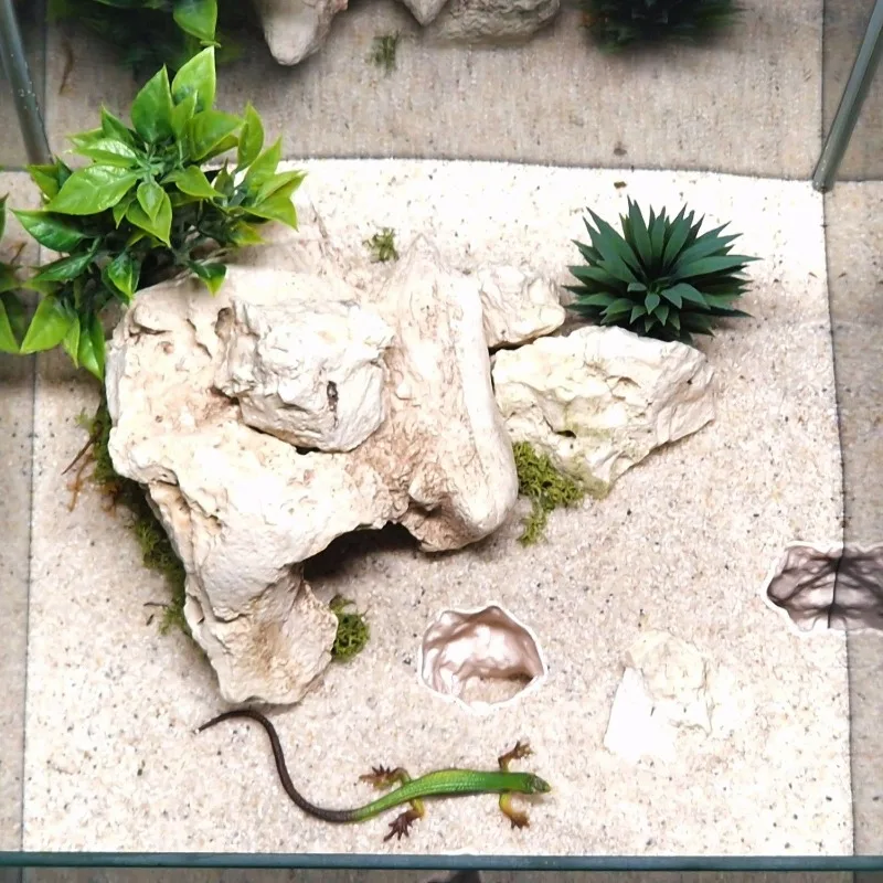 3DPrinted Fish Tank Tunnel Shelter Aquarium Decor Reptile Hideaway Cave for Small Fish Shrimp Crab Gecko Lizard Turtle Amphibian view 5