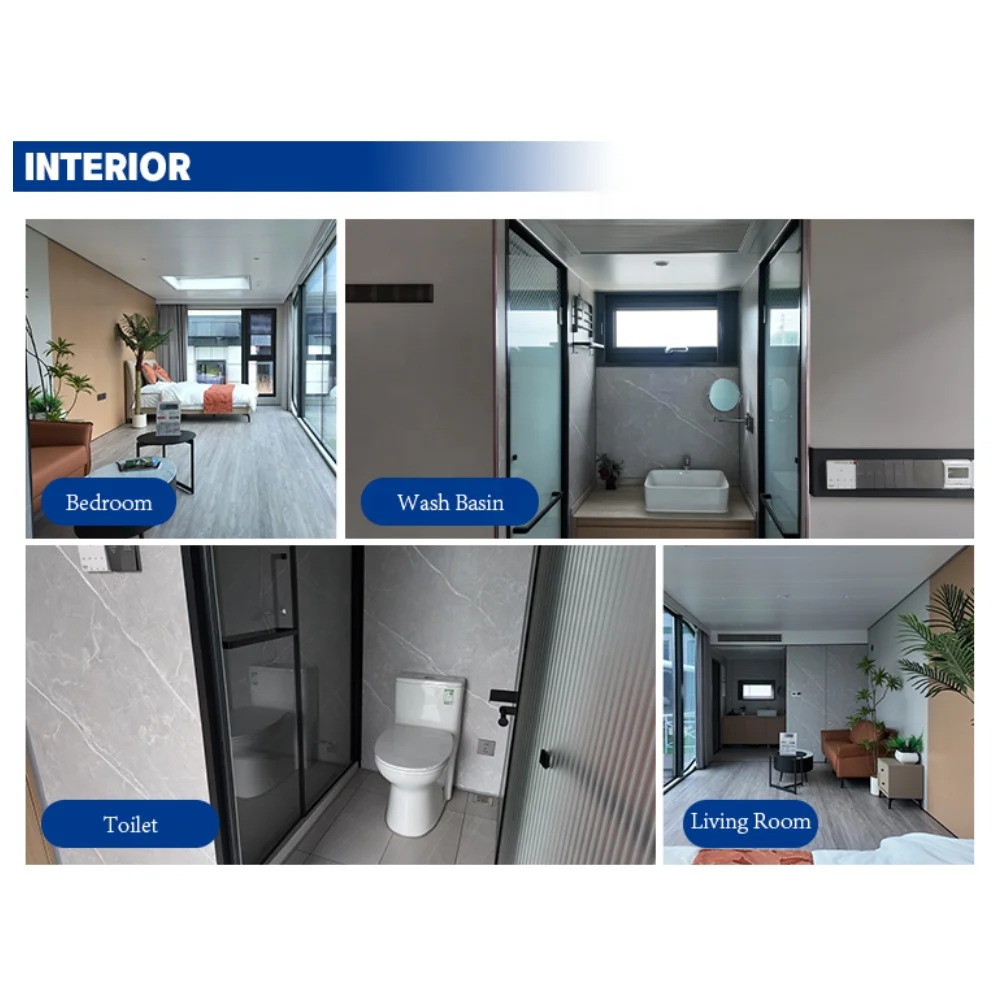 المضادة للتآكل دائم الجاهزة وحدات المنزل المحمول في الهواء الطلق الذكية التحكم الصوتي الفضاء كبسولة البيت #6