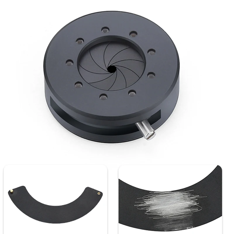 Adjustable Aperture 1-10.4mm Iris Diaphragm Microscope Camera Module DIY Retrofit Adapter Ring
