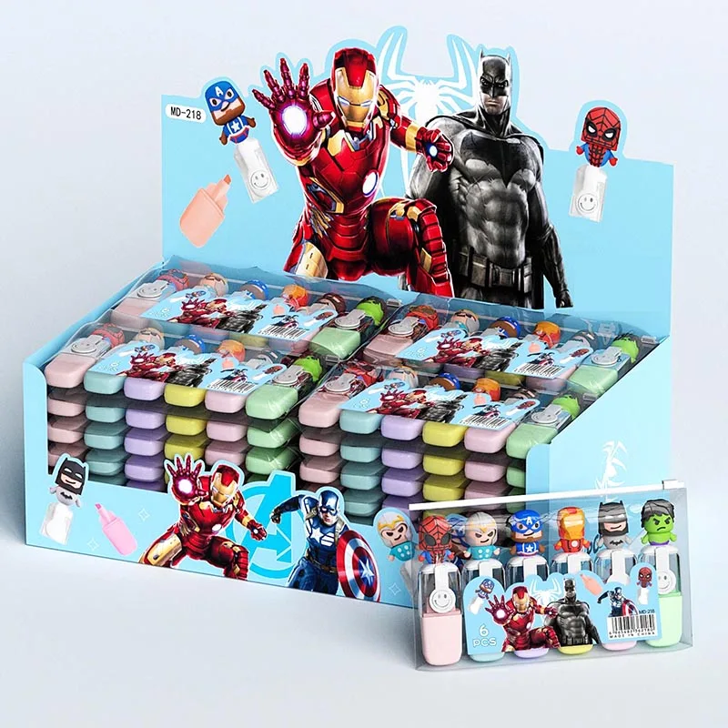 

24pcs/ лот Marvel 6 цветов гель Пен Kawaii героя серии маркеры ручки рекламные подарки офис школьные записи