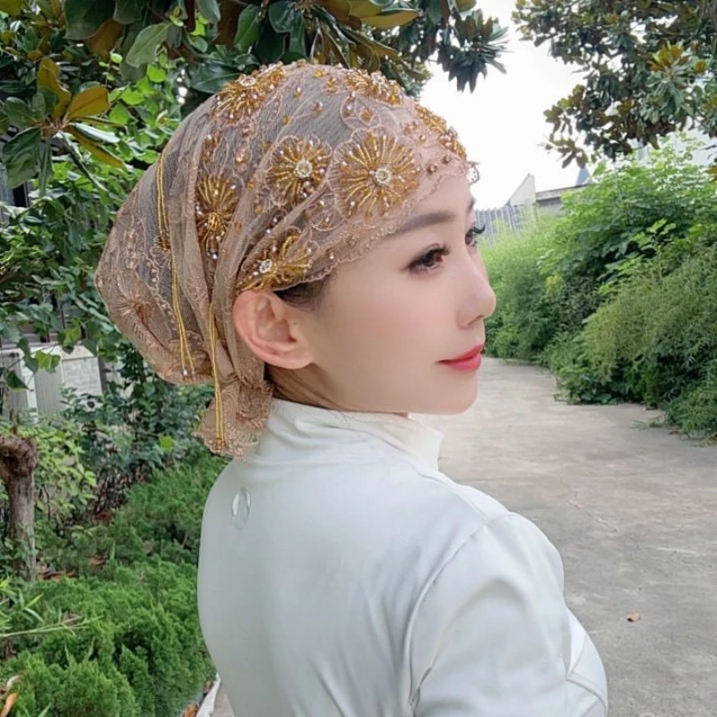 

Hijab Muslim Women Shawl Headscarf Free Shipping Luxury Tassels Scarf Malaysia Prayer Kufi Islam Saudi Arabia Lace Turban 05397