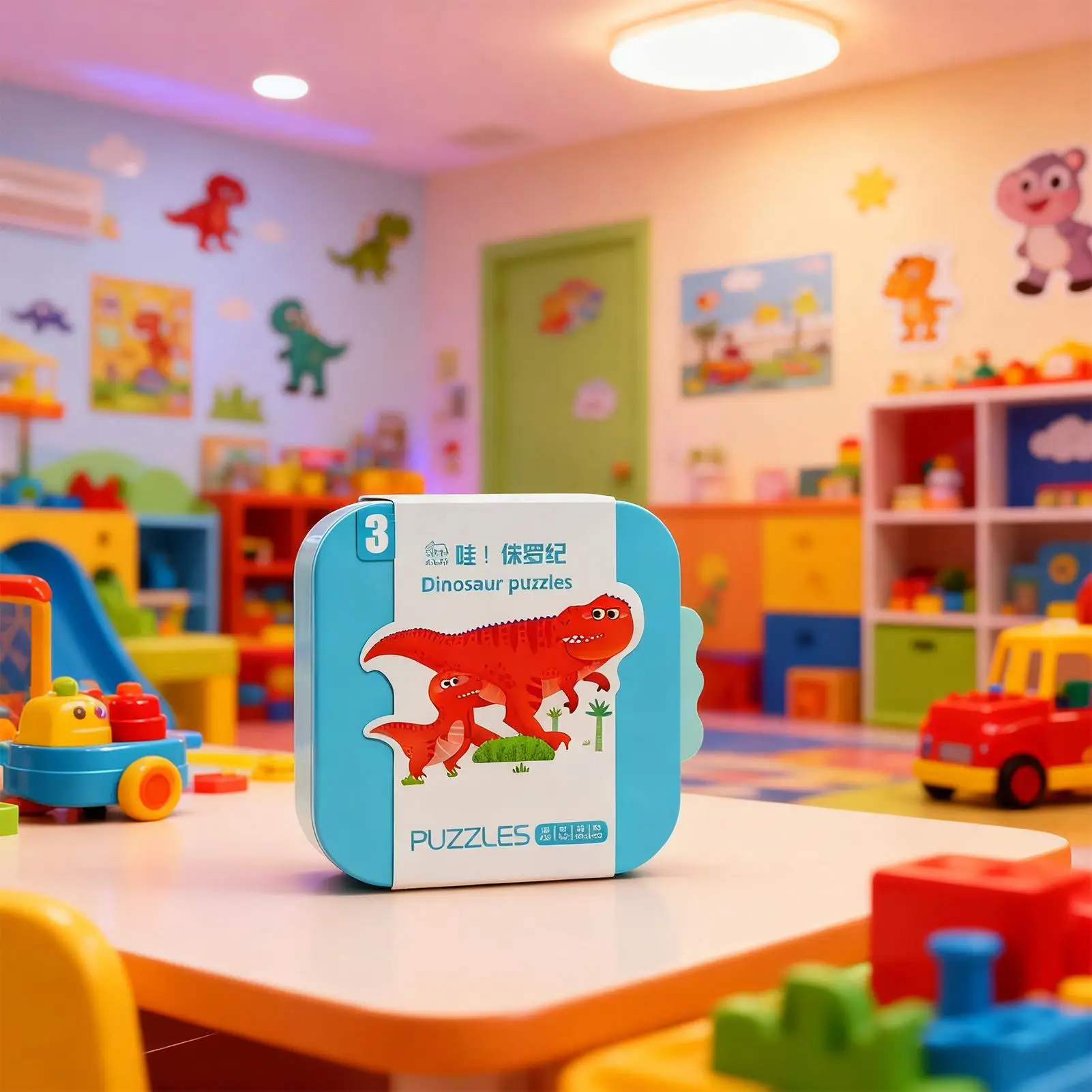 Kinder-Puzzle, pädagogisches Cartoon-Brettspiel, pädagogische Puzzles für 3–5 Jahre alte Jungen und Mädchen, Weihnachtsstrumpffüller, Reisen