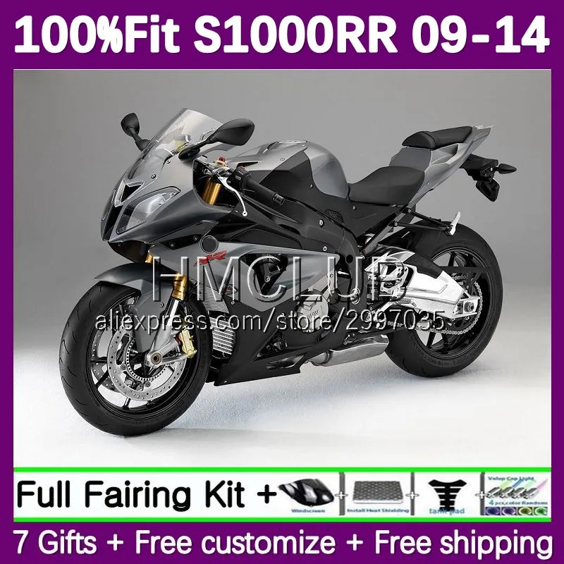 Injection Fairing For BMW S 1000RR 1000 RR S1000RR 09 10 11 12 13 14 71No.51 S1000 RR 2009 2010 2011 2012 2013 2014 Silver grey