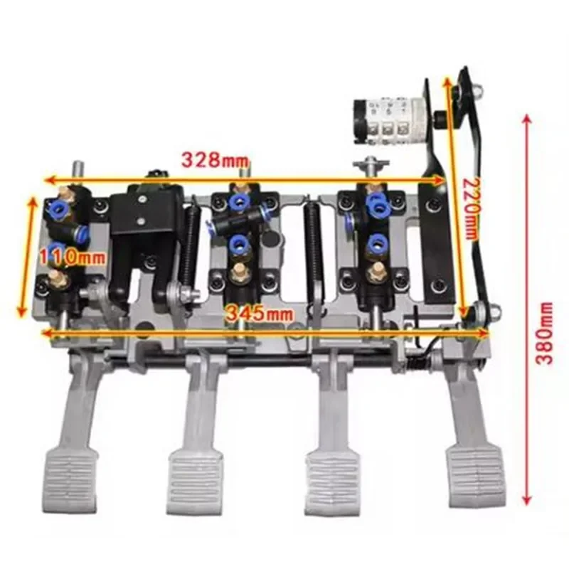 Tyre Changer Machine Foot Pedal Assembly Tire Removal Aluminum Frame Four pedal Switch Valve For Wheel Repair Tool