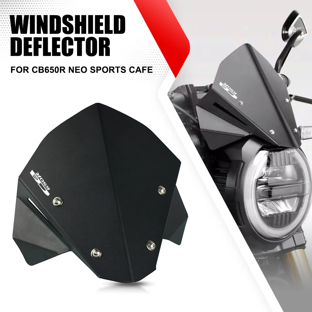 

Motorcycle Sports Racing Windshield WindScreen Visor Viser Deflector For Honda CB 650 R CB650R Neo Sports Cafe 2019 2020 2021