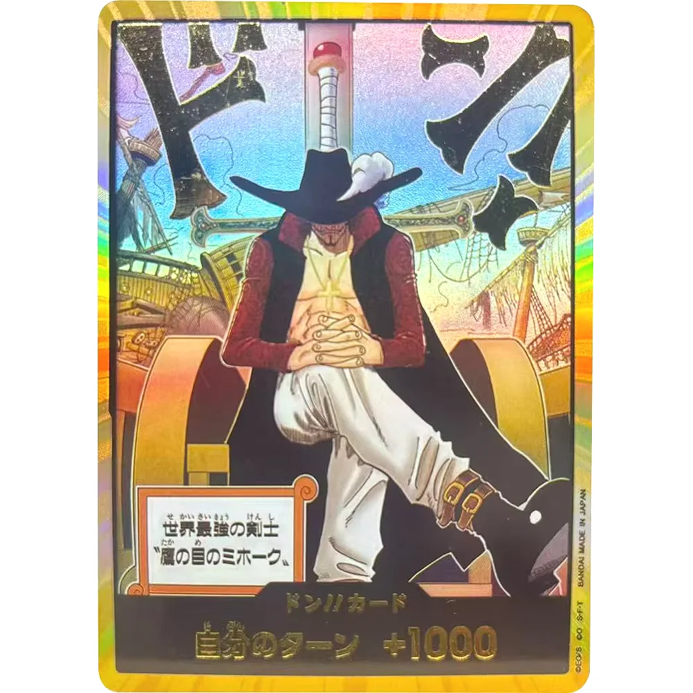 ONE PIECE Sammelkarten DON Karten OP14 Dracule Mihawk JPN Hochwertiges DIY selbstgemachtes Spiel Anime Karten Geschenkspielzeug