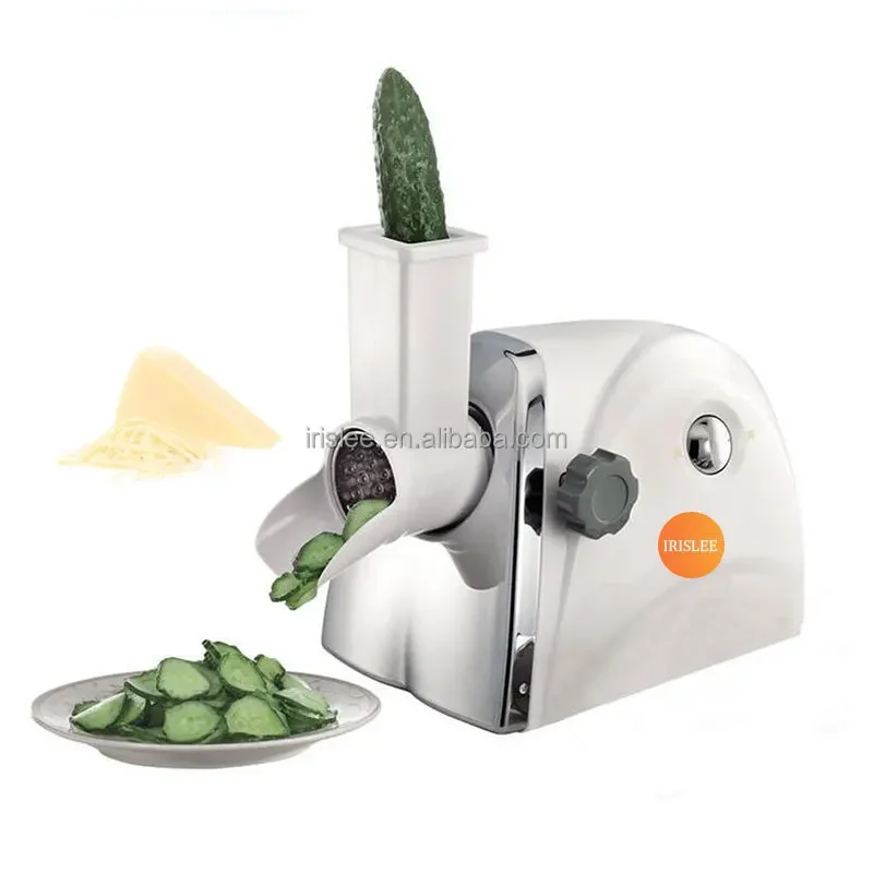 Household Electric Cheese Grating Vegetable Cutter Kitchen Accessories 300W Vegetable Chopper 3 In 1 Round Cutter