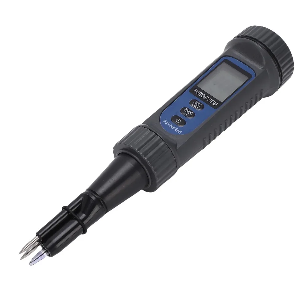 4-in-1 Function Food PH Meter PH/EC/TDS/Temp Insertion Design Multifunctional Detector Portable Type Piercing Probe