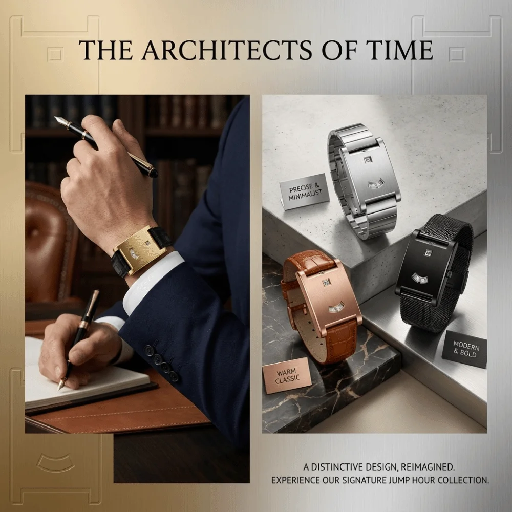Retro Styling Quartz Watch Smooth Finish Water Resistant Wristwatch Steel Band Stainless Steel Band Square Watch Daily Wear