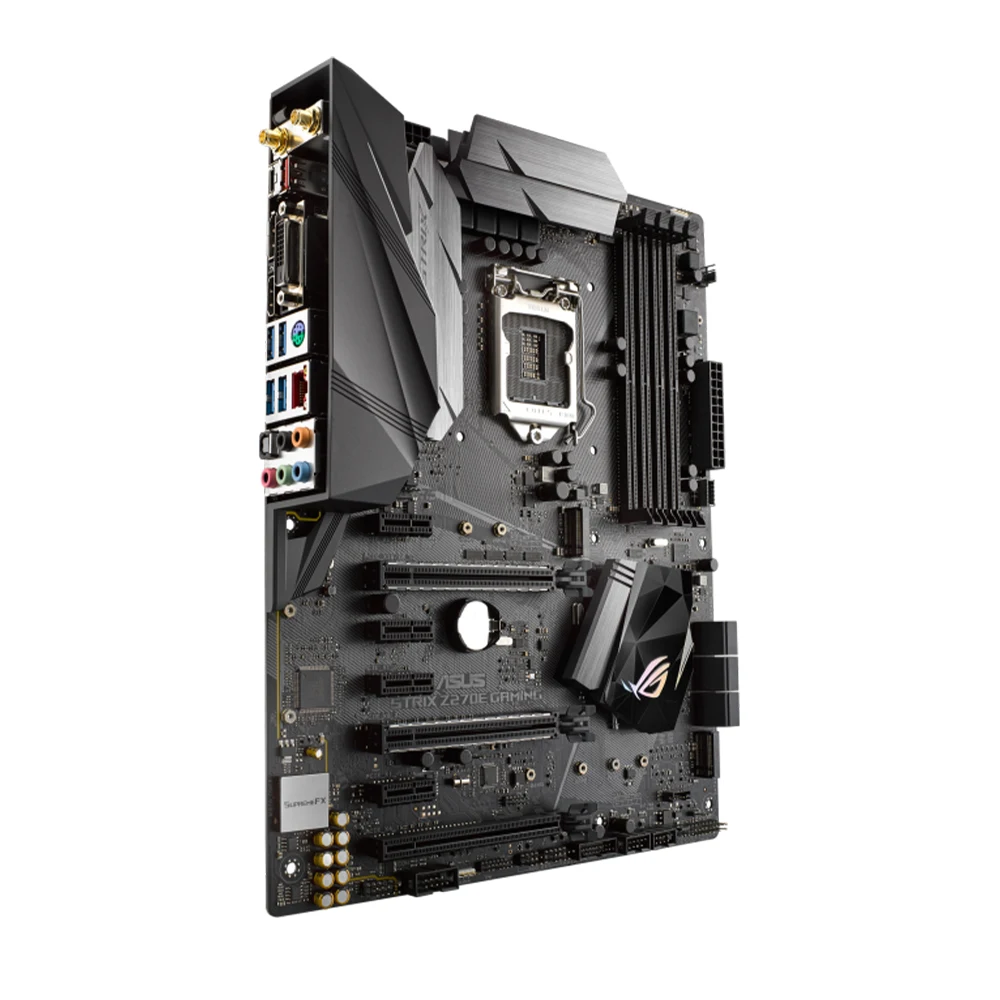 Imagem -04 - Placa-mãe para Jogos Asus-strix Z270e Soquete Cpu i5 6500 1151 Usa Chipconjunto Intel Z270 x Ddr4 64gb Pcie 3.0 Atx