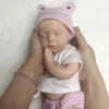 Attyi-全身ソリッドシリコン生まれ変わった人形、洗えるベベ、塗装された新生児、女の子と男の子、口を開けることができます、13インチ、loulou 4