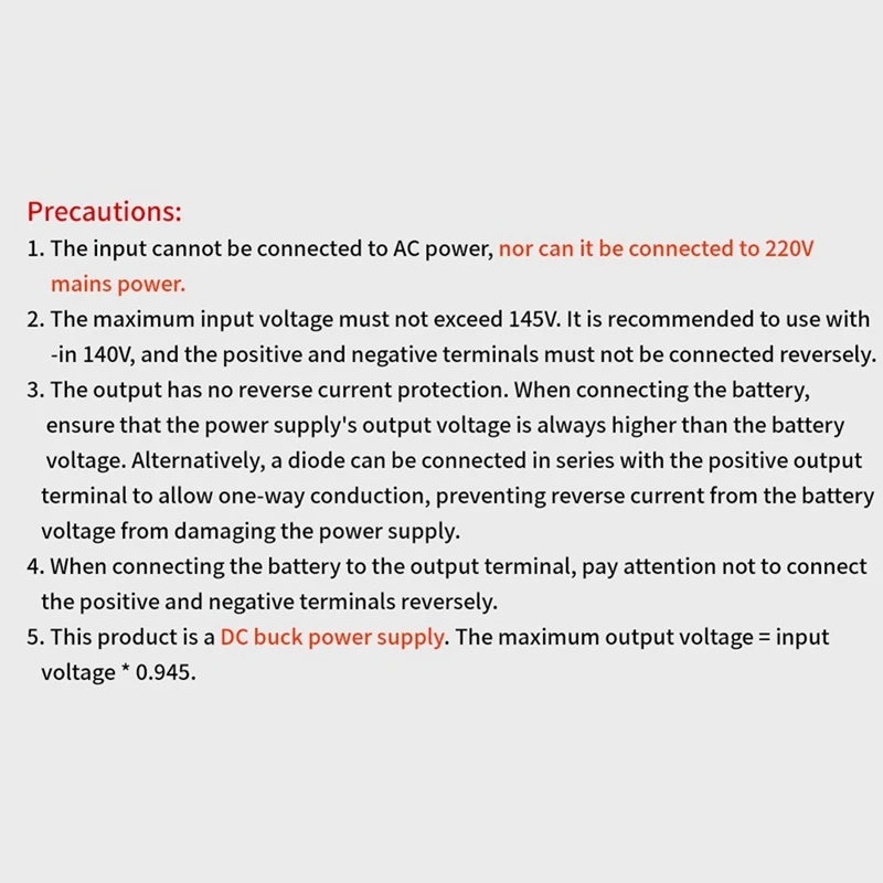 XY12522 CNC DC Adjustable Stabilized Power Supply Constant Voltage And Current Module 125V/2000W