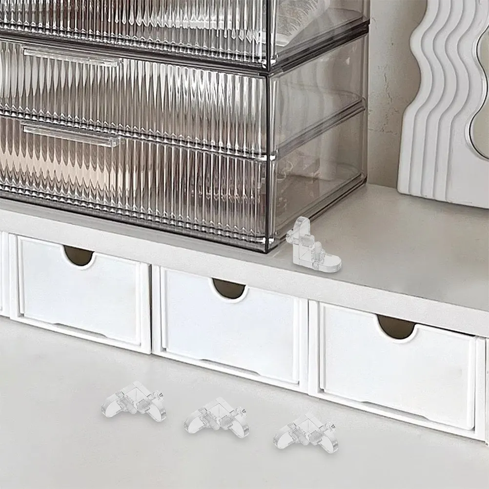 15Pcs Transparent Acrylic Corner Braces L-Shaped Clear Reinforcement for Acrylic Display Boxes Jewelry Case Connectors