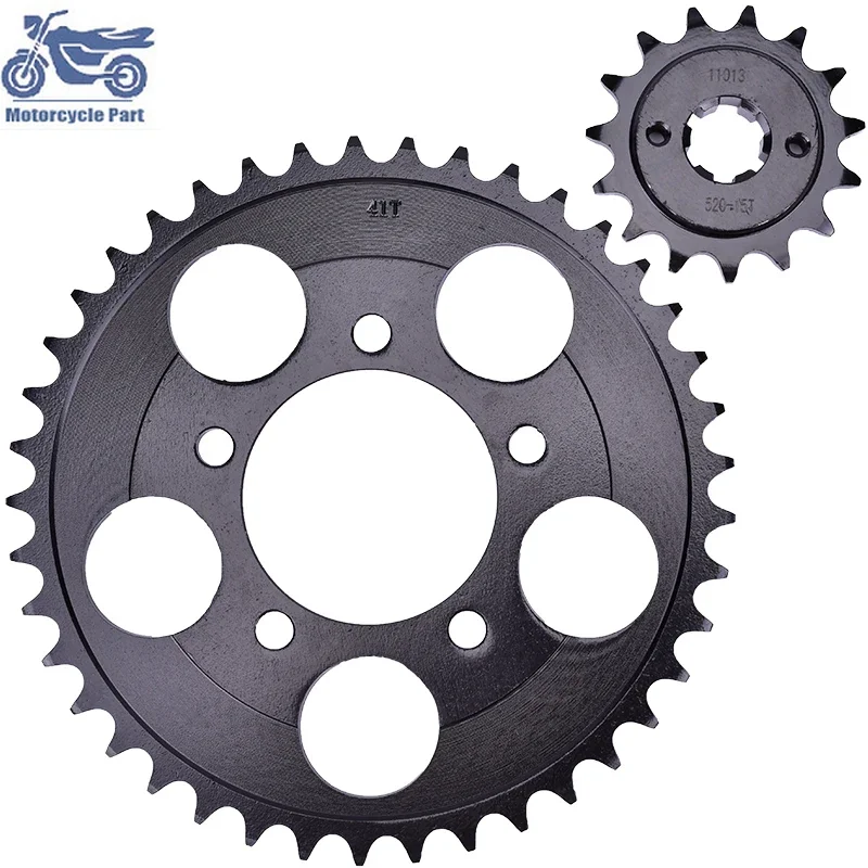 520-41T 15T 520 41 15 Tooth 41T Drive Front and Rear Sprocket Gear for HONDA NSR250 NSR 250 R2J,R4J MC18 R/SE /SP MC21 1988-1993