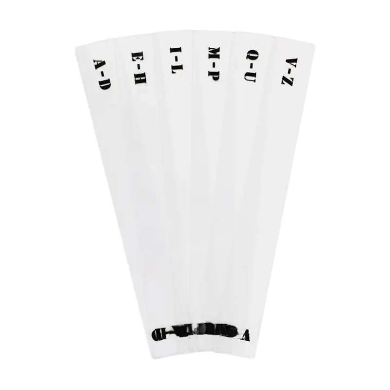 ABVG-LP Record Dividers A-Z 6Pcs For Easy Organization, Horizontal Label Cards Album Divider Panels