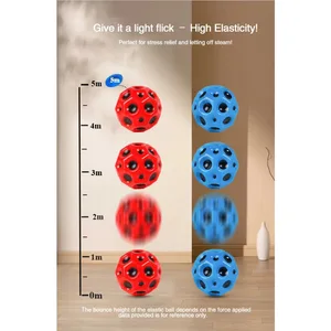 Poröser hüpfender Ball weiche Mond Form elastischer Ball Anti-verblüfftes Spielzeug interne Spielzeug zur Erleichterung von Stress durch Stress kreatives Geschenk Spaß Spielball 6 Hauptverkaufsbälle Praia - №2