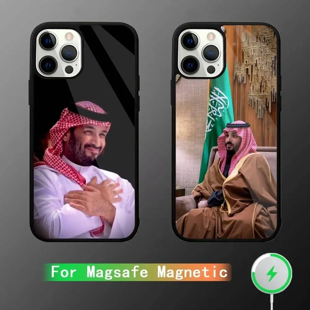 

Salman of Saudi Arabia Phone Case For iPhone 16,15,14,13,12,11,Pro,Max,Plus,Mini,SE New Magsafe Magnetic Wireless Charging