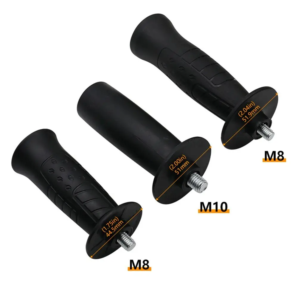 M8 M10 Thread Grinding Non-Slip Side Replacement Handles Comfortable Grip Power Tools Angle Grinder Auxiliary Handle