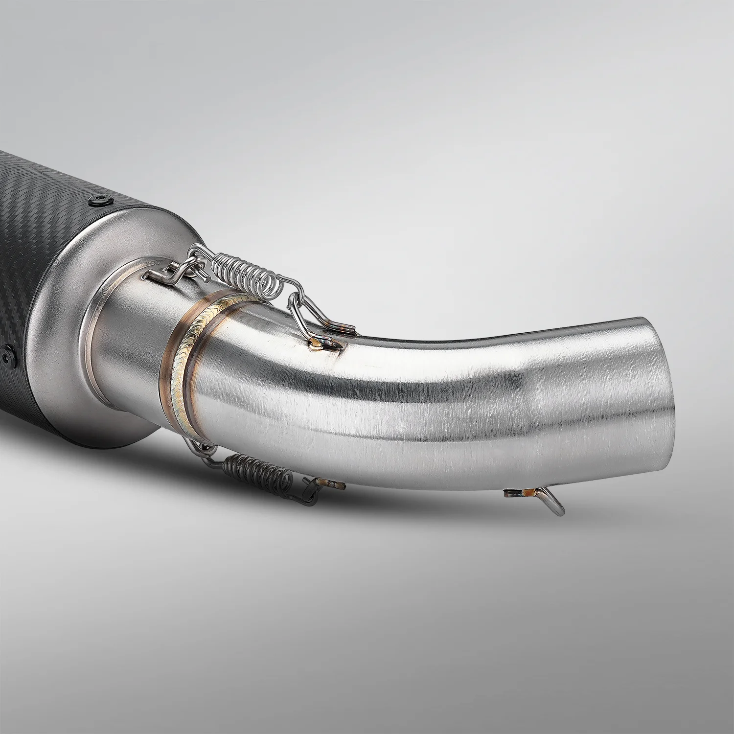 

Для мотоцикла Ducati Hypermotard 950 2019-2024: Модифицированная выхлопная система, соединительная труба из нержавеющей стали (средняя и концевая секции) для 950 19-24