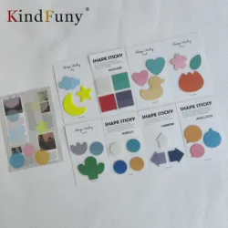 KindFuny-Notes autocollantes transparentes auto-adhésives, signets, annotation, livre de lecture, onglet clair, Kawaii, papeterie mignonne