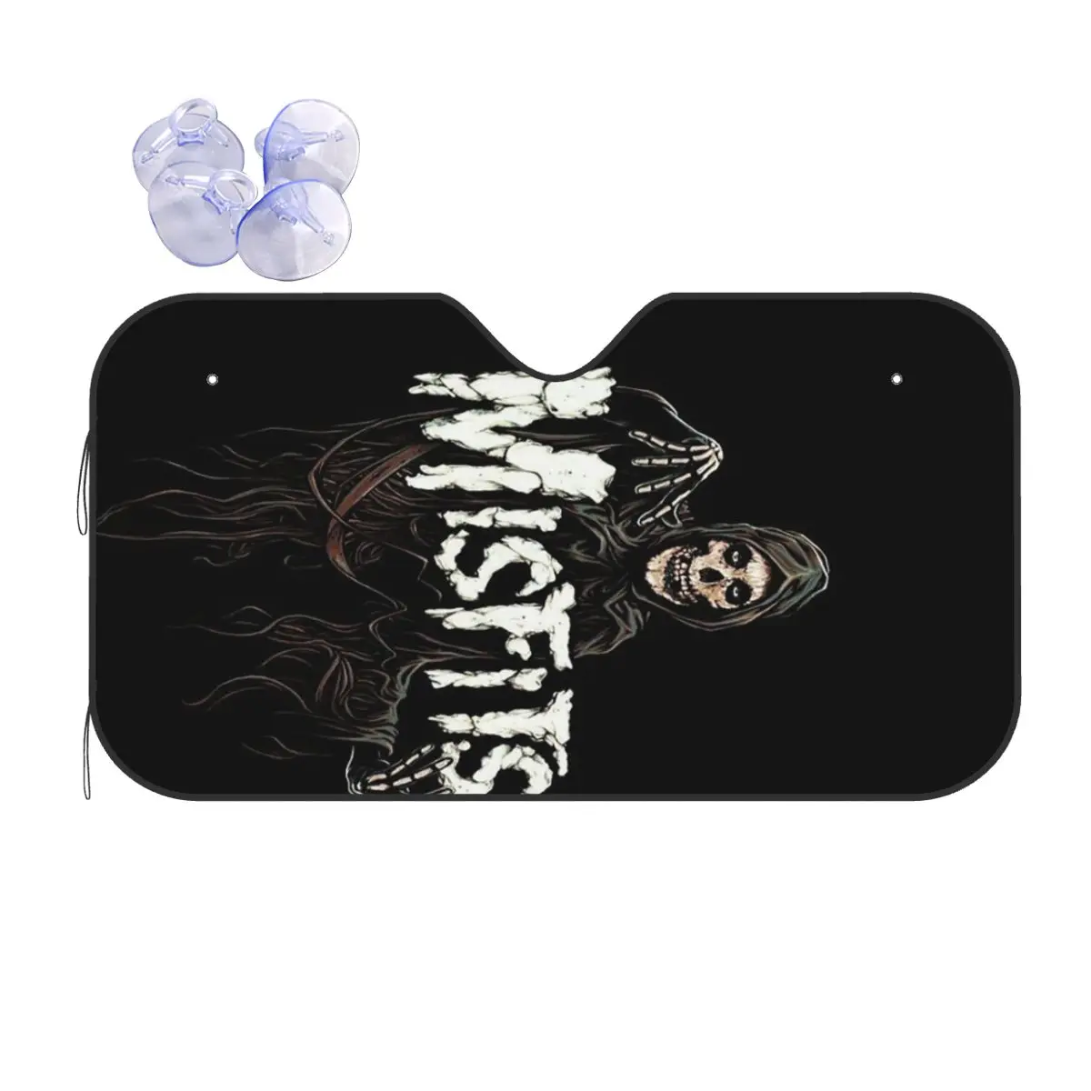 

Misfits Skull Sunshade Windscreen Car Front Windshield Window Sun Visor Accessories Covers