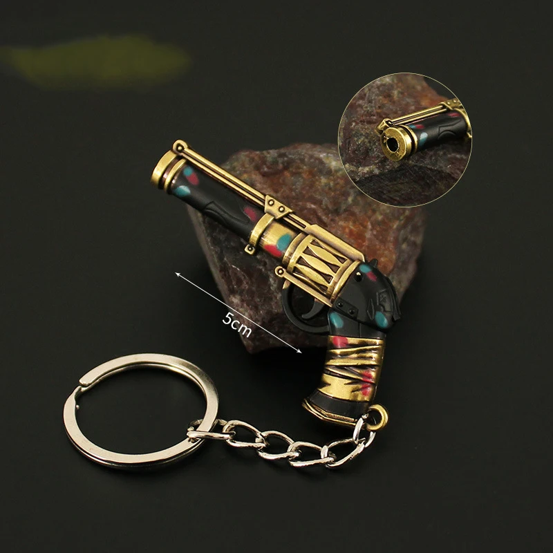 لعبة تأثيري نموذج بندقية صغيرة للجماهير ، سلاح معدني ، المعلقات على ظهره ، حقيبة سلسلة المفاتيح ، ديكور الهالوين ، هدايا عيد الميلاد ، جمع المشجعين #5