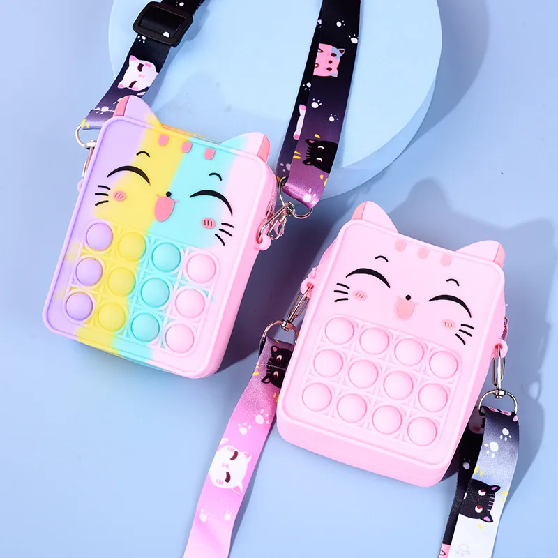 Genuine Sanliou Silicone Bag Meredith Jade Guigou Kuromi, Cute Casual Cartoon Wisdom Crossbody Bag Cartoon  friends Bag Gi