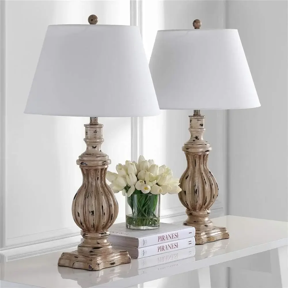 31-inch LED Table Lamp Set for Bedroom, Living Room, Home Office, and Desk with 2 Included Bulbs