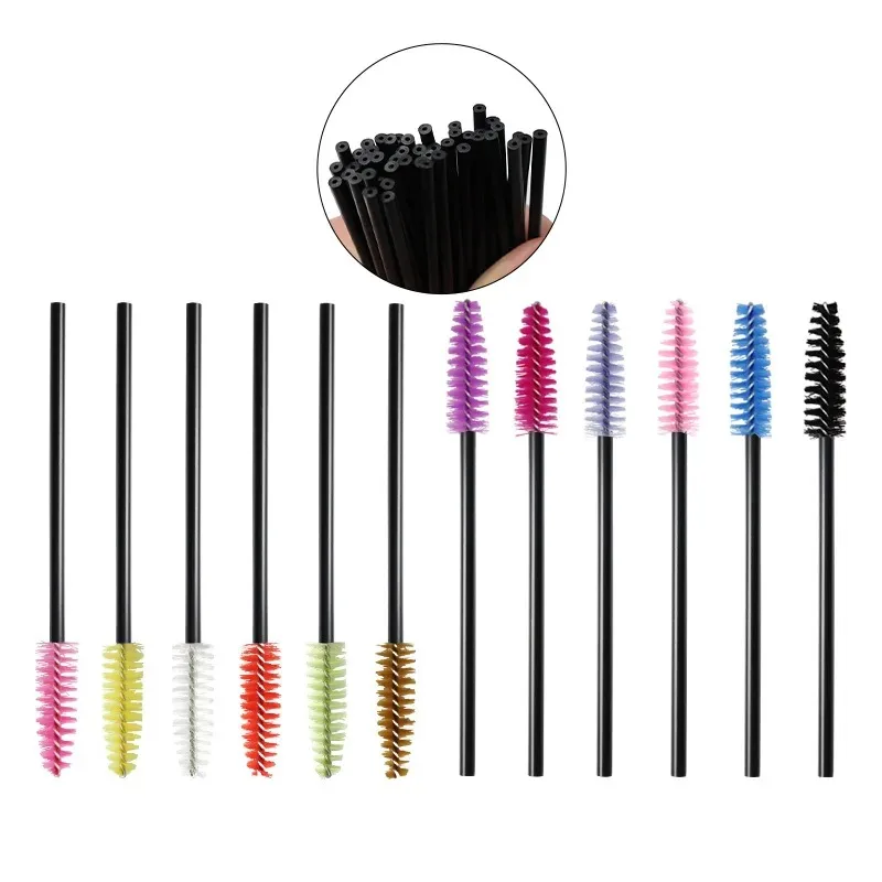 Disposable Eyelash Brushes Eyebrow Brush Mascara Wands Applicator Cosmetic Eyelash Spoolies Lash Extension Supplies