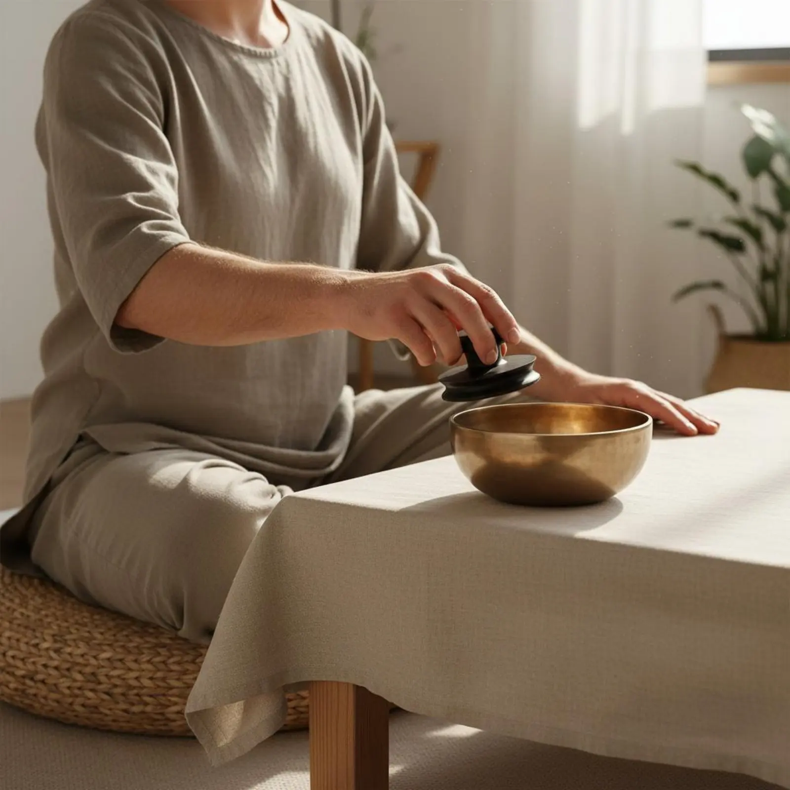 Singing Bowl Suction Disc Universal Fit Sound Bowl Suction Handle for Physical Discipline Practitioners, Wellness Centers