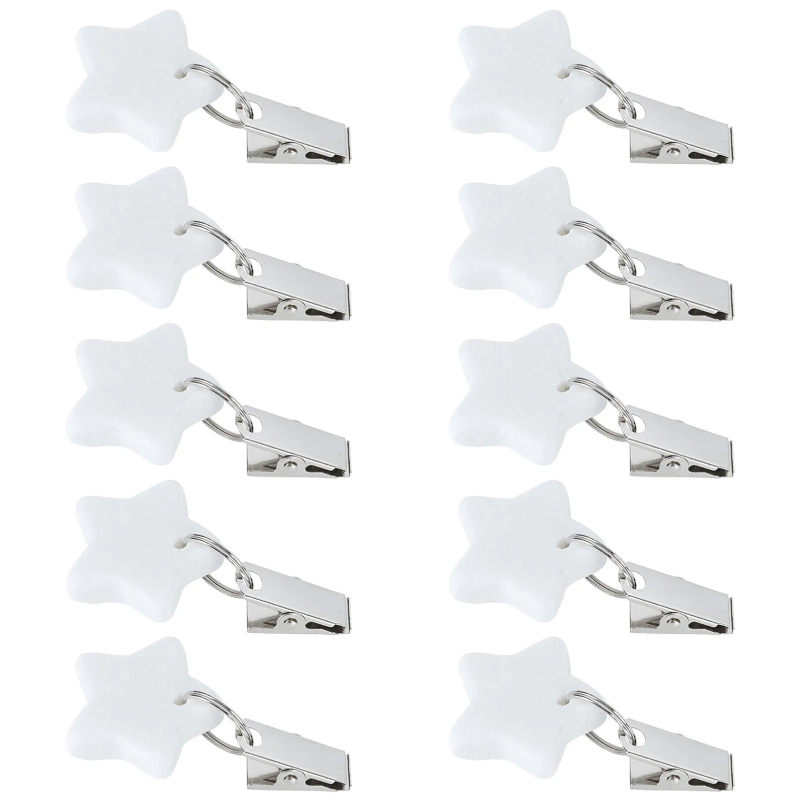 10Pcs Star Tablecloth Clips Outdoor Heavy Metal Stone Windproof Table Cover Fasteners for Patio Camping Picnic