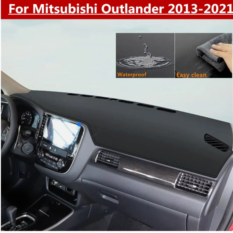 

PU Leather Left Hand Drive Dashboard Cover Dash Pretector Anti-Slip Mat Trim Dashmat Carpet For Mitsubishi Outlander 2013-2021