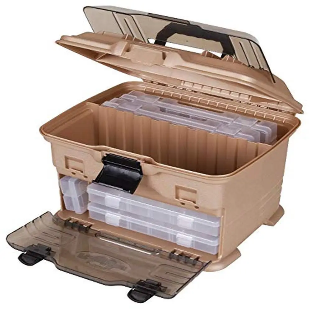 Visgerei Organizer Multilader Box Met Tufsteen Tainers Draagbare Opslagoplossing