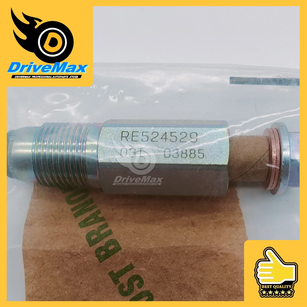 2PCS RE524529 Fuel Common Rail Pressure Relief Valve John Deere 310J 310K 310SJ 310SK 315SJ 315SK 410J 410K 710J 710K 210K 21