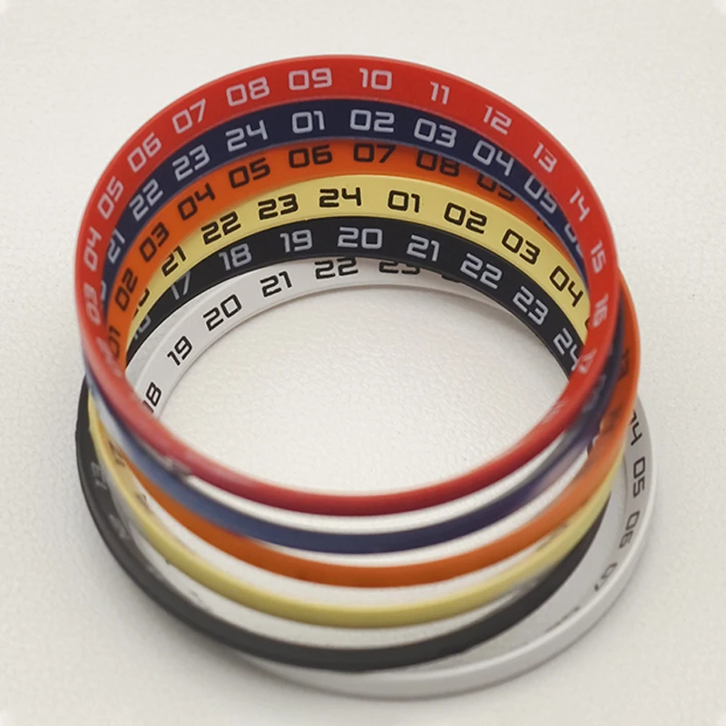 Mod 30.5mm Watch Chapter Ring Fit SRPD SKX007 SKX009 Watch Case Plastic Inner Ring NH35 NH36 Movement Men's Watch Parts Refit