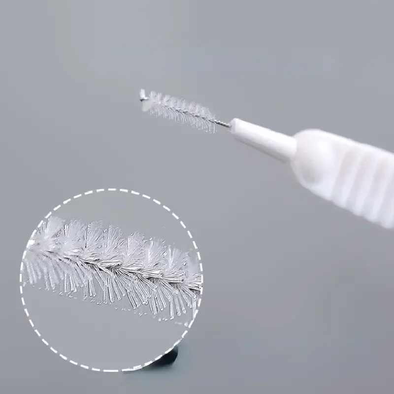 10pcs Easy-Clean Shower Nozzle Brushes Bathroom Micro Nylon Brush Nozzle Anti-blocking Cleaning Tools Bathroom Accessories